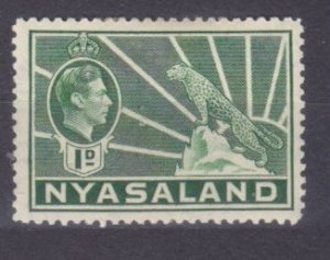 1934 Nyasaland 36 MLH Leopard / King George V