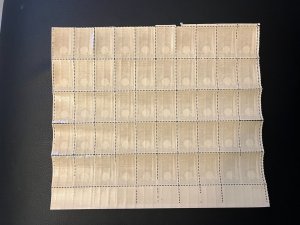 SCOTT 853 1939 NY WORLD'S FAIR 3c SHEET of 50 MNH about five stamp separation