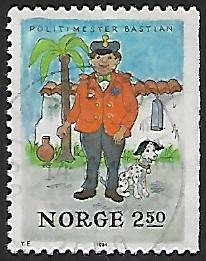 Norway # 853 - Policeman Bastian - used  {GR40}