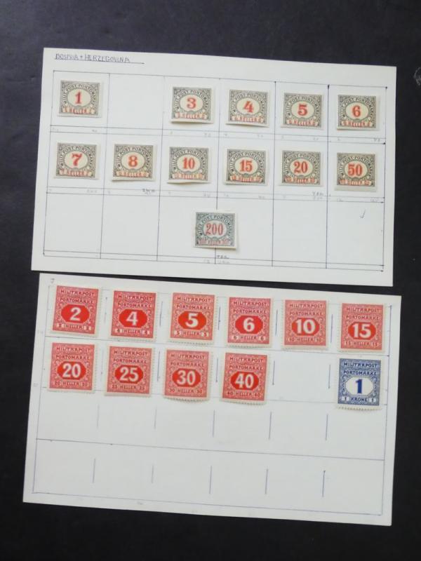 EDW1949SELL : BOSNIA Extensive, fairly complete Mint & Used collection. Better