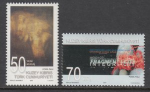 Turkish Republic of Northern Cyprus 636-637 MNH VF