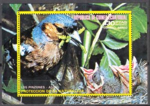 Equatorial Guinea 1976 Birds of Asia S/S MNH