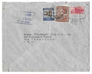 Bogotá, Colombia to San Francisco, California 1940 Cover, Scott C102, 469, RA4