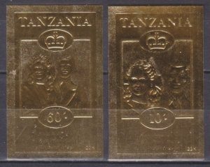 1986 Tanzania A,C381bgold Prince Andrew and Miss Sarah Ferduson 20,00 €