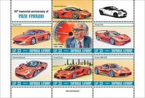 SIERRA LEONE - 2023 - Enzo Ferrari - Perf 6v Set - Mint Never Hinged