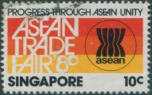 Singapore 1980 SG389 10c ASEAN Trade Fair FU