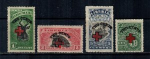 Liberia #B3-B6 Part Set  Mint  Scott $4.70