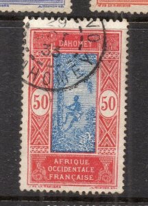 French Dahomey 1920s Early Issue Fine Used 50c. NW-231291