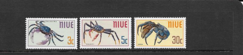 CRABS - NIUE #132-134  MNH