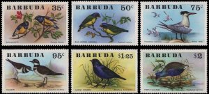 BARBUDA - 1976 TROPICAL BIRDS - 6V - MINT NH