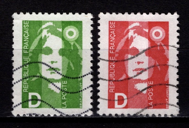 France 1991 Marianne Definitives Inscr. ‘D’, Set [Used]