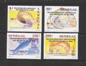 FISH - SENEGAL #1071-4 FISHING INDUSTRY MNH