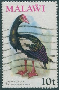 Malawi 1975 SG502 10t Spur-winged Goose FU