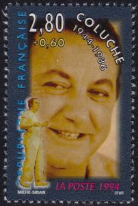 France - 1994 - Scott #B661 - used - Actor Coluche