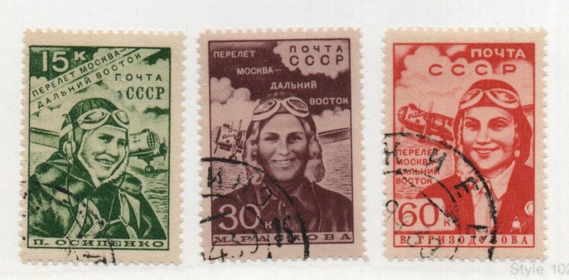 Russia - Sc# 718 - 720 CTO    -    Lot 1123128