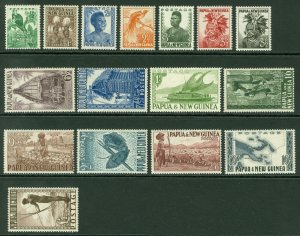 SG 1-16 Papua & New Guinea 1952-58. ½d to £1 set of 16. Fine unmounted mint...