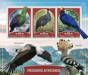 2021/10 -SAO TOME - AFRICAN BIRDS            3V complet set    MNH ** T