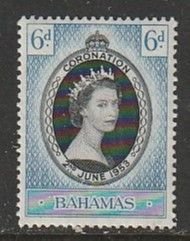 1953 Bahamas - Sc 157 - MH VF - 1 single - Coronation