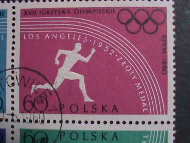 POLAND 1960-SC# 917a  OLYMPIC GAMES-CTO BLOCK VF WE SHIP TO WORLDWIDE.