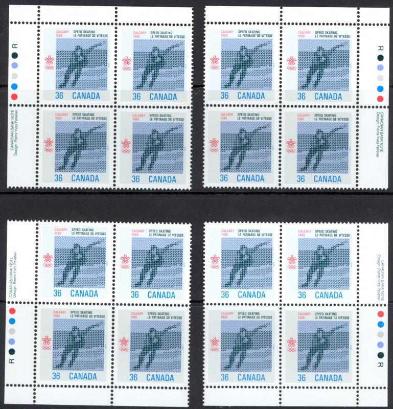 Canada Sc# 1130 MNH PB Set/4 1987 36c Olympics