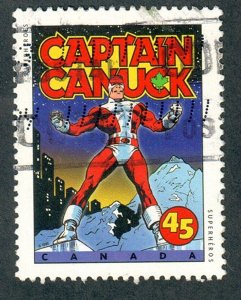 Canada #1582 Captain Canuck used single