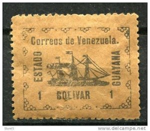 Venezuela 1903 Sc 5 Local Stamp for the State Guayana MH