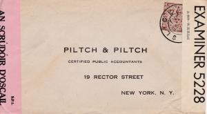 Ireland c1944 Wartime Censored (2) Cover to New York