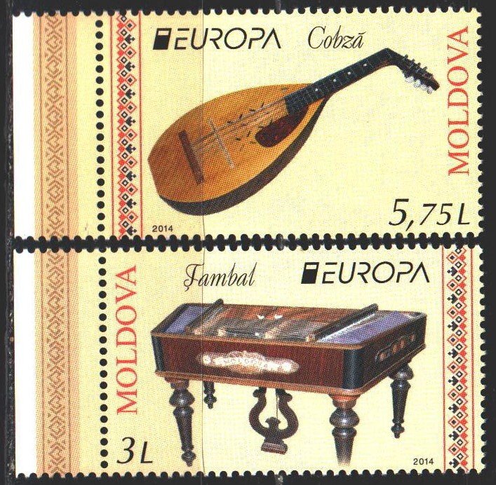 Moldova. 2014. 863-64. Musical instruments, europe-sept. MNH.