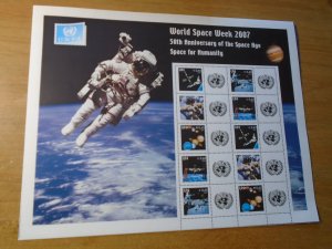 United Nations  Vienna  #  Special sheet 2007  MNH   Complete Sheet