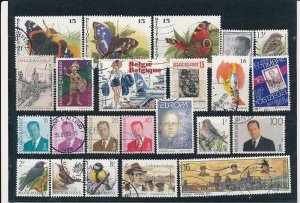 D397263 Belgium Nice selection of VFU Used stamps