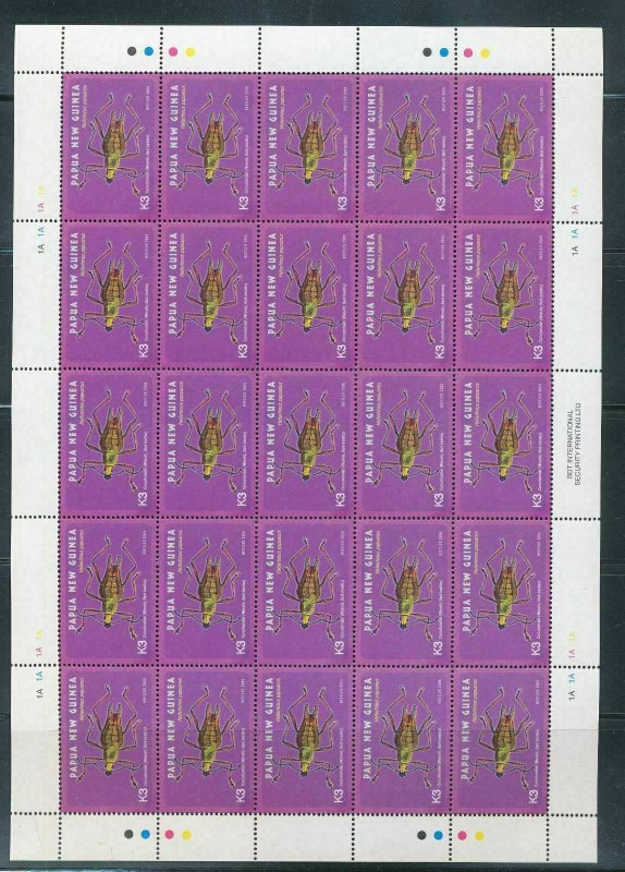 PAPUA NEW GUINEA 2005 INSECTS BEETLES Wildlife SET IN SHEETS(150 Stamps)(PAP 62)