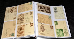 France WWI + WWII Deutsches Reich  Postcard Stamp Collection +300