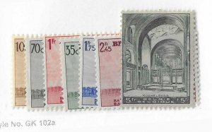 Belgium Sc #B214-B220 set of 7  NH VF