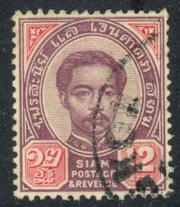 THAILAND 1887-91 12a King Chulalongkorn Scott No. 16 VFU