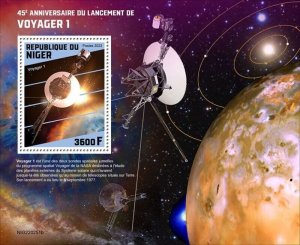 Niger - 2022 Voyager 1 Launch Anniversary - Stamp Souvenir Sheet - NIG220251b