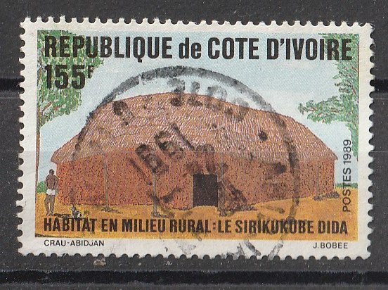 Ivory coast 1989 Rural Habitat 155F (1/1) USED