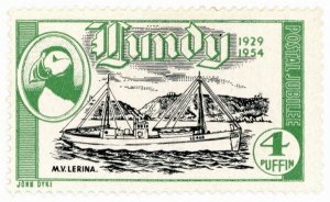 (I.B) Cinderella Collection : Lundy Silver Jubilee 4p (1954)