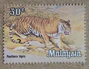 Malaysia 1984 unwatermarked 30c Tiger, MNH. Scott 175a, CV $1.40. SG 272