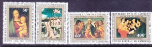 Cameroun 637-38 & C264-66 MNH 1977 Christmas Paintings Set of 4