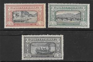 Italy Scott 165 - 167 Mint Set 50th Anniv Death of Manzoni 2018 CV $66.00