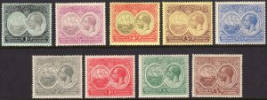 1920-1921 Bermuda full set (9) KGV & Seal of the Colony MH Sc# 55 / 60 67 / 69