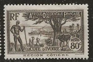 Ivory Coast ^ Scott # 133 - MH