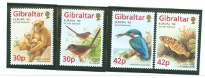 Gibraltar #794-797 Mint (NH) Single (Complete Set) (Wildlife) (Bird)