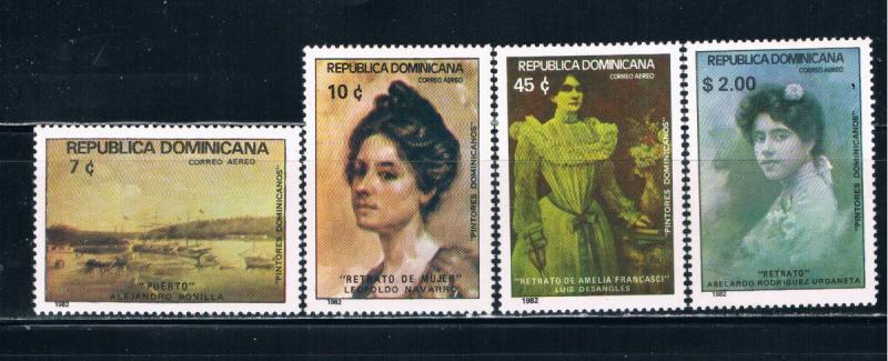 Dominican Republic C371-74 MNH set Painitngs (D0155)