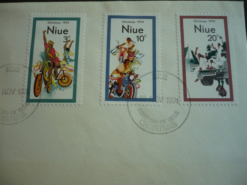 Stamps - Niue - Scott# 171-173 - First Day Cover