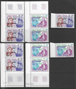 French Polynesia C166-7 MNH set x 5 ea.,. vf see desc. 2020 CV$45.00