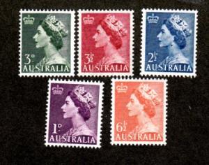 Australia # 256-258b Mint!