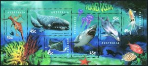 Australia SG#1828 Planet Ocean Miniature Sheet (1998) MNH