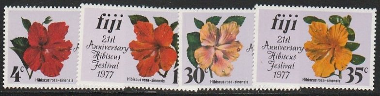 FIJI #376-9 MINT NEVER HINGED COMPLETE