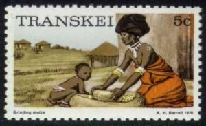 South Africa-Transkei #9 Grinding Corn, MNH (2.75)